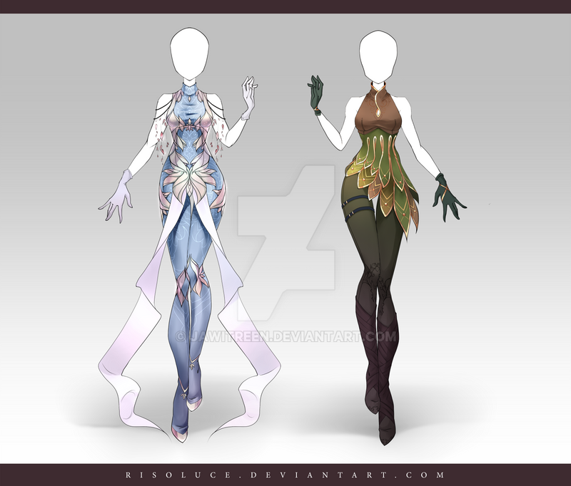 (CLOSED) Adoptable Outfit Auction 164-165 by JawitReen