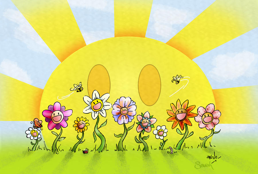 Sunshine and Flowers by Cookiepoppet on DeviantArt
