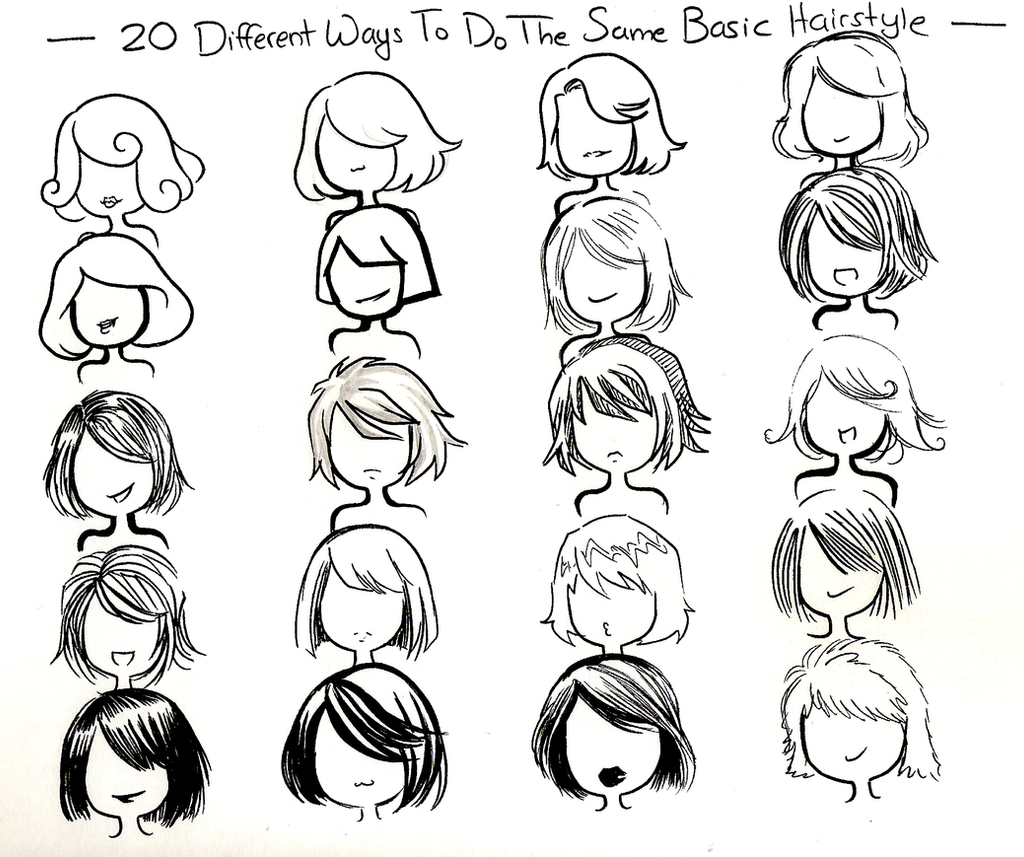 hairstyles coloring pages - photo #23