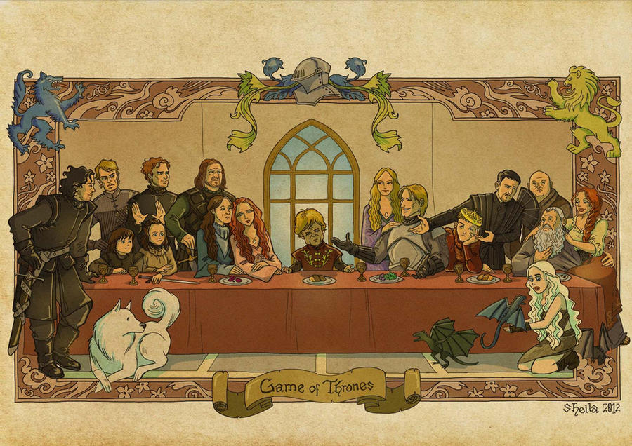 Game of Thrones s.1 Last Supper by sheilalala
