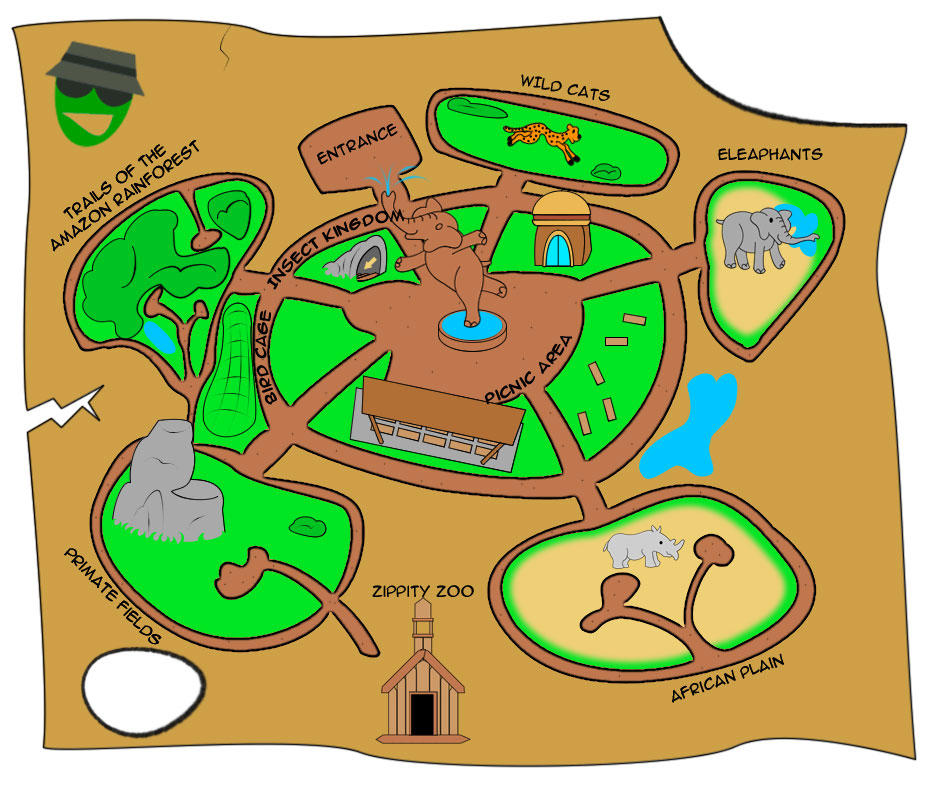 zoo map clipart - photo #15