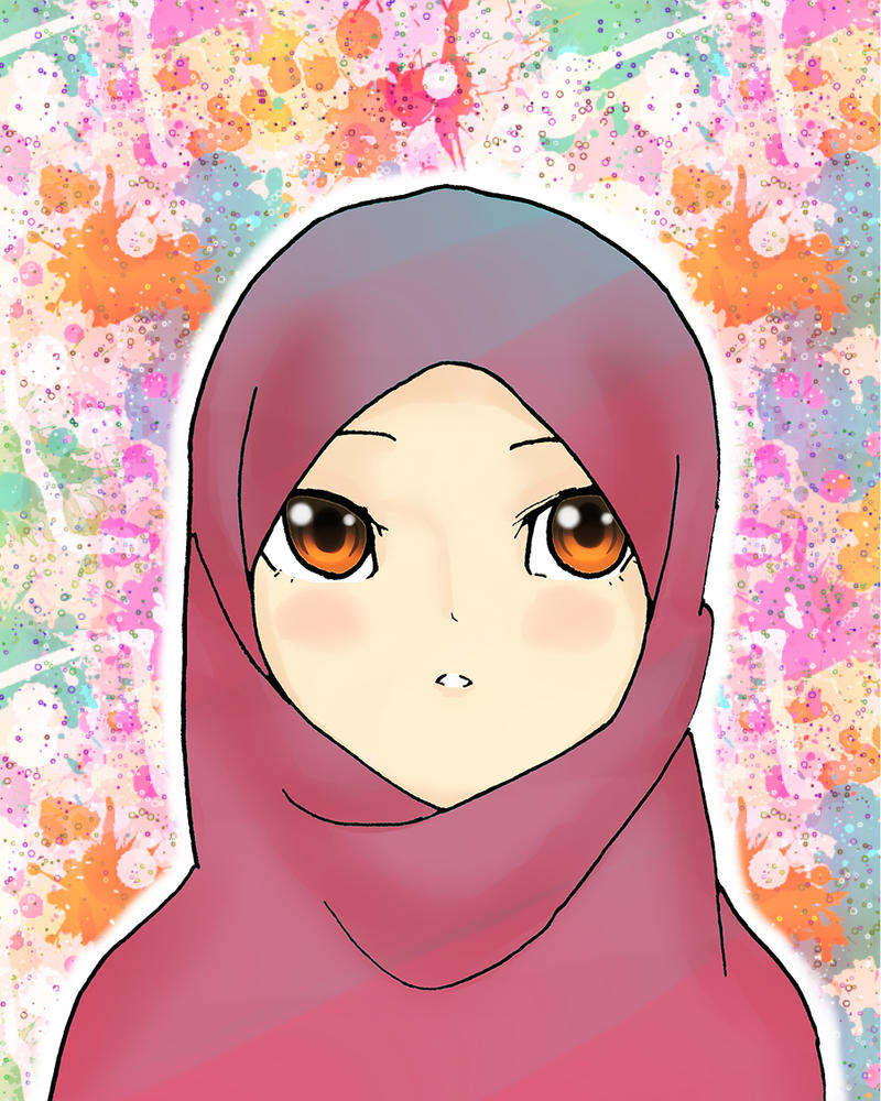 Mewarnai Gambar Kartun Anak Muslimah 115 Alqur U0027anmuliaCustom