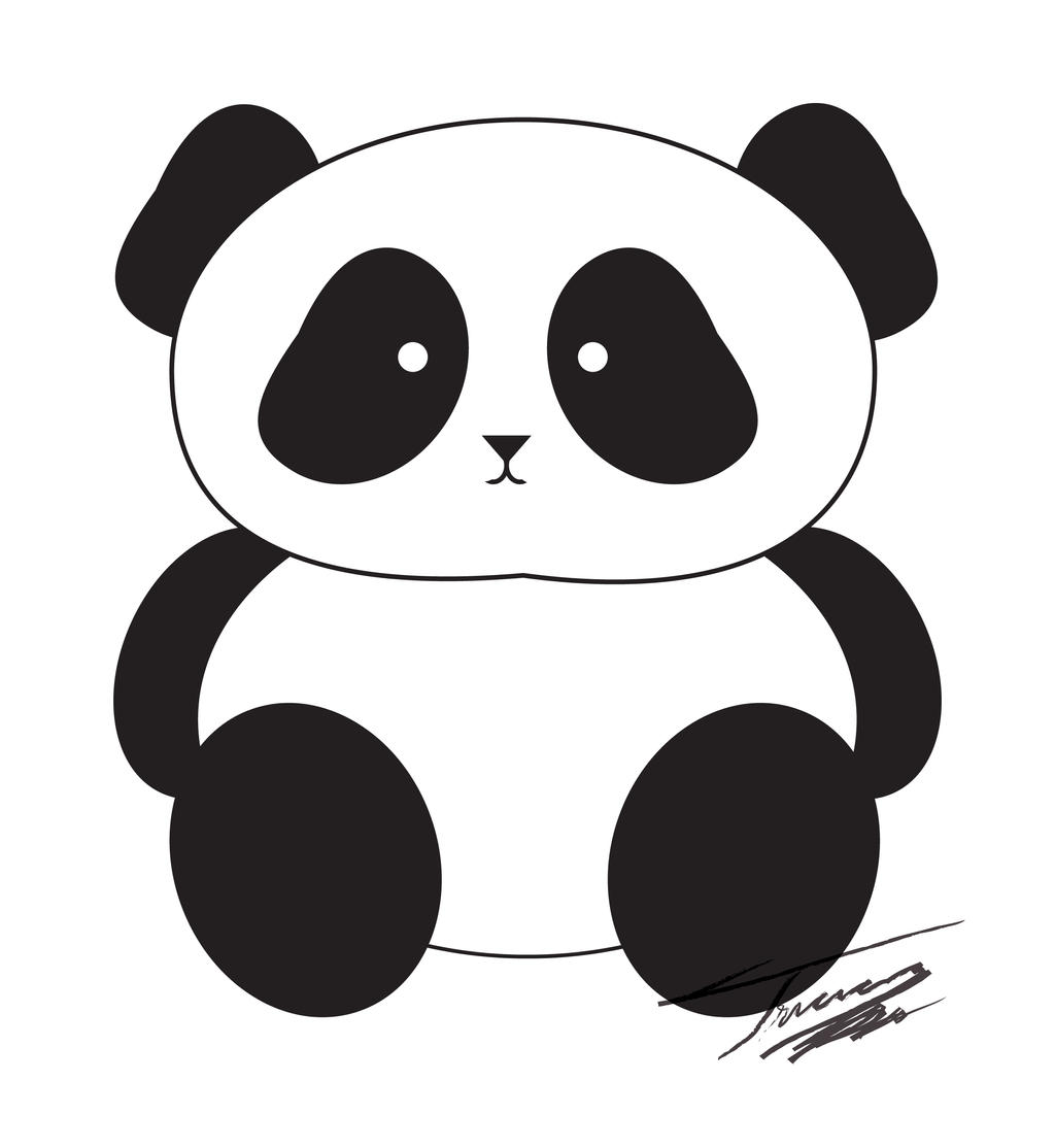 panda clipart vector - photo #19