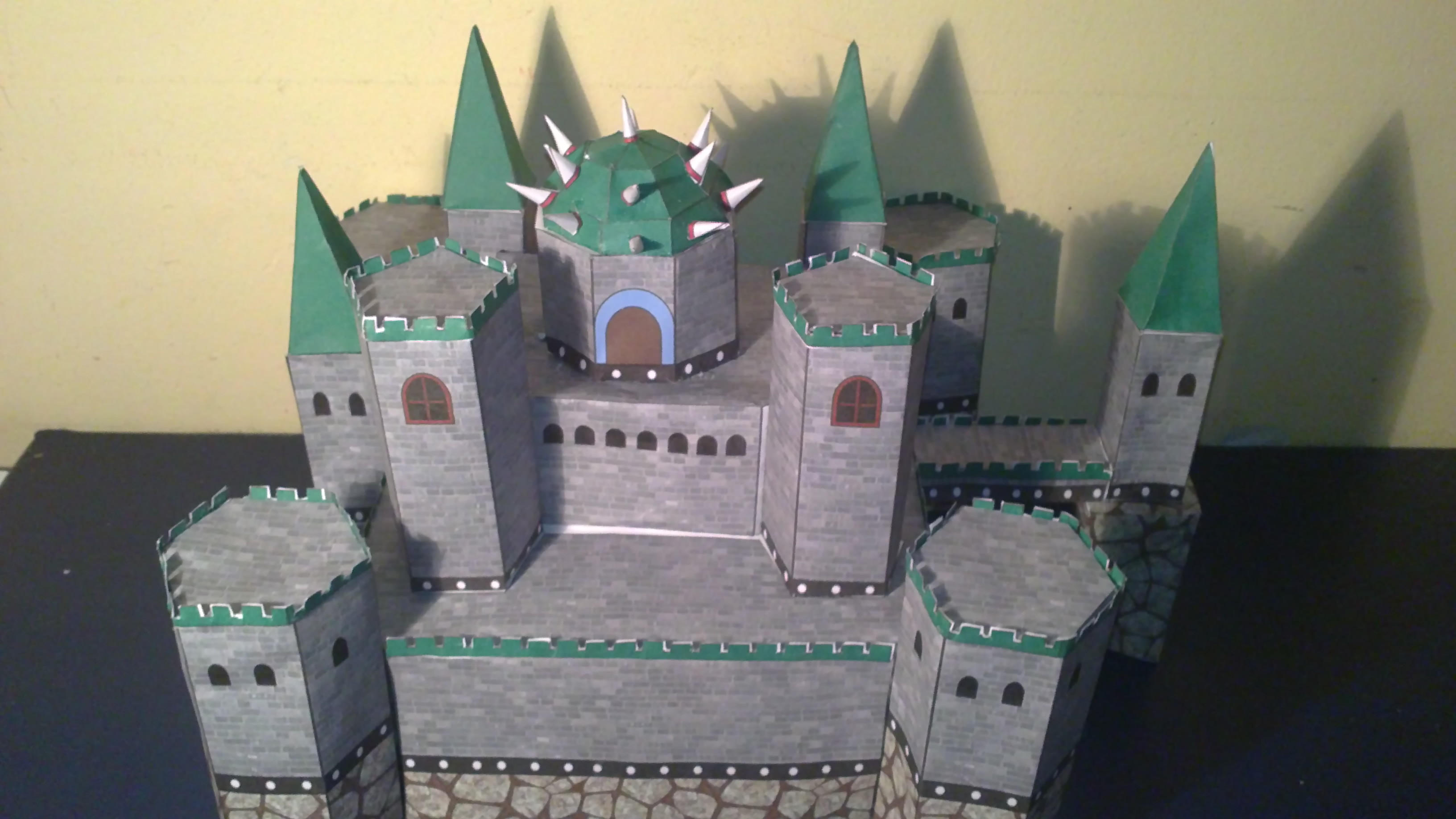 Bowser's castle papercraft by E-419 on DeviantArt
