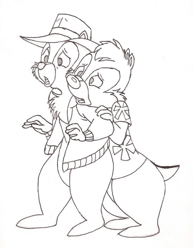 baby chip n dale coloring pages - photo #21