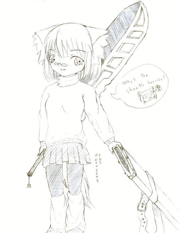 girl wolf ears and tails sword by Lykoi on DeviantArt
 Girl With Wolf Ears And Tail Drawing