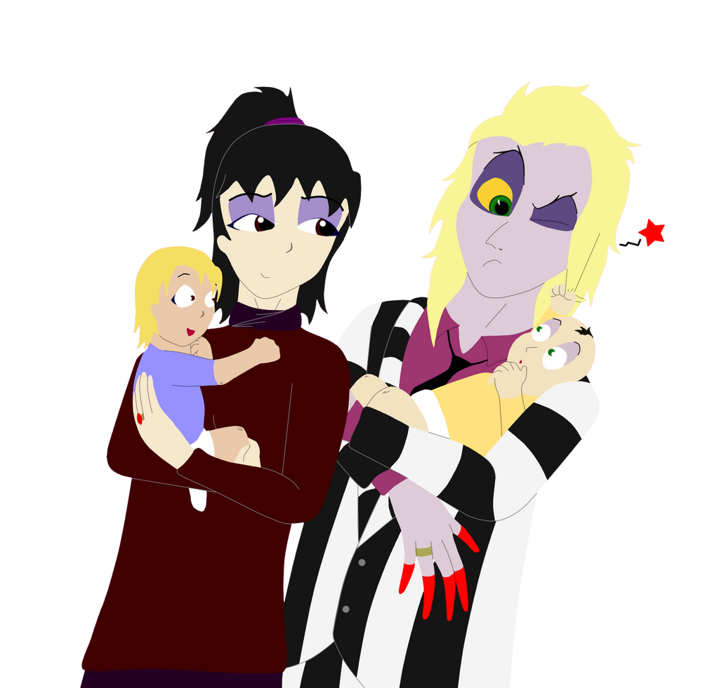Beetlejuice and Lydia Family take 1 by FableworldNA on DeviantArt
