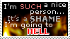 Hell stamp by deviantStamps