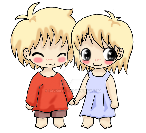 Chibi siblings by Cazmill13 on DeviantArt