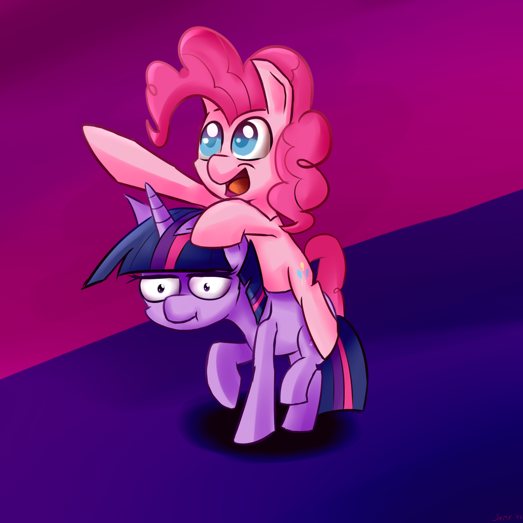 [Obrázek: pink_horse_riding_purple_horse_by_senxshine-d68wksx.png]