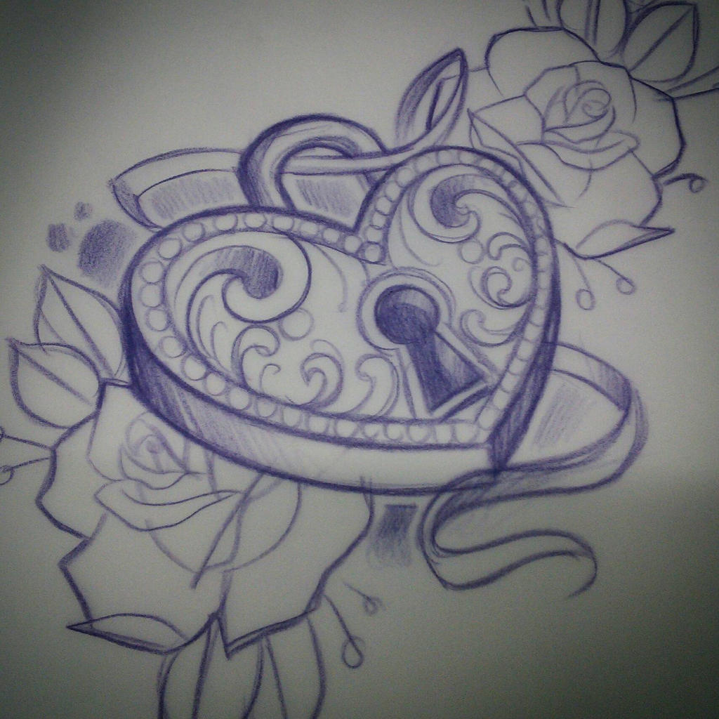 heart locket sketch by ROCK-ALI on DeviantArt